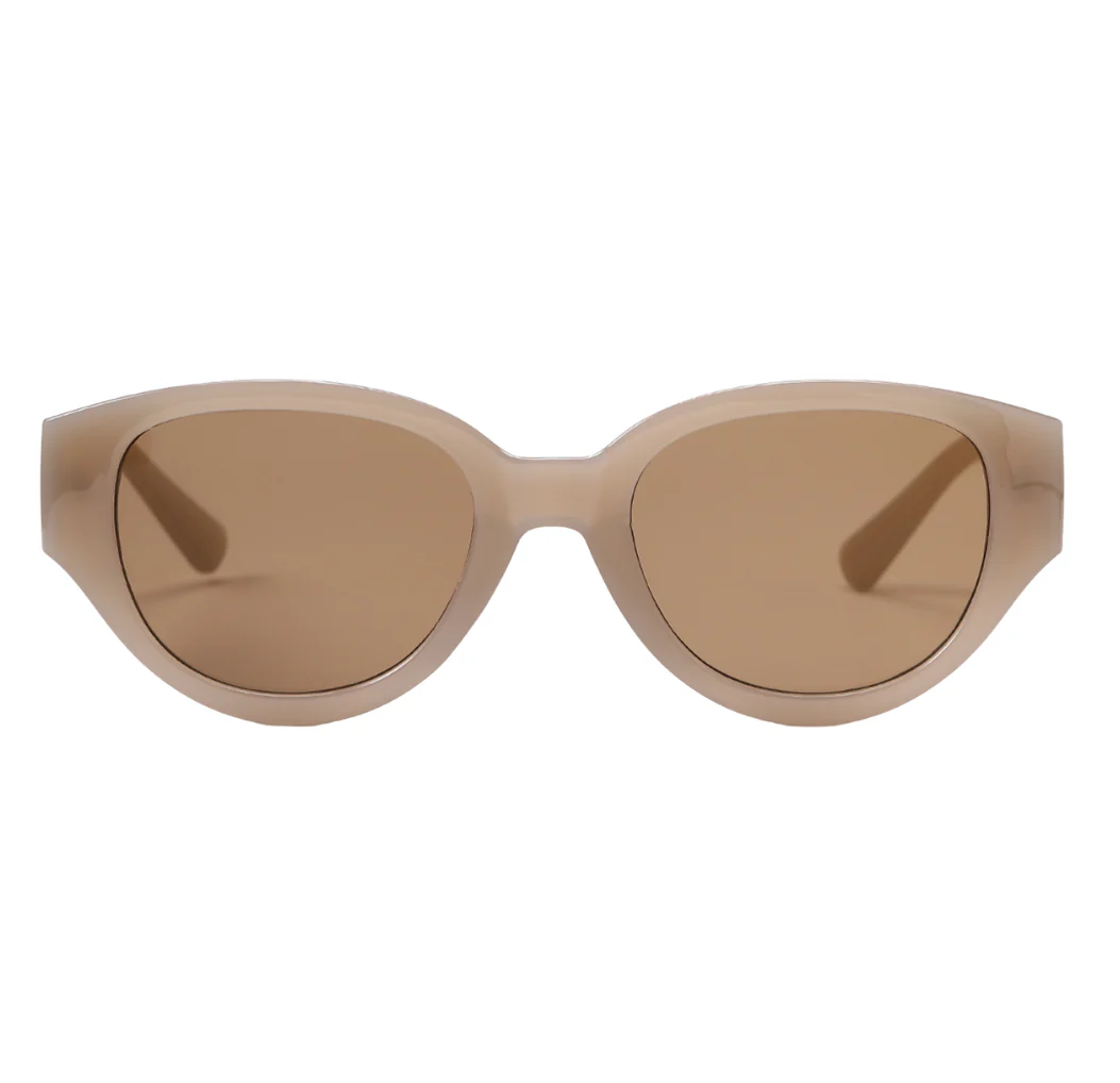 Stylish Beige Cat-Eye Sunglasses