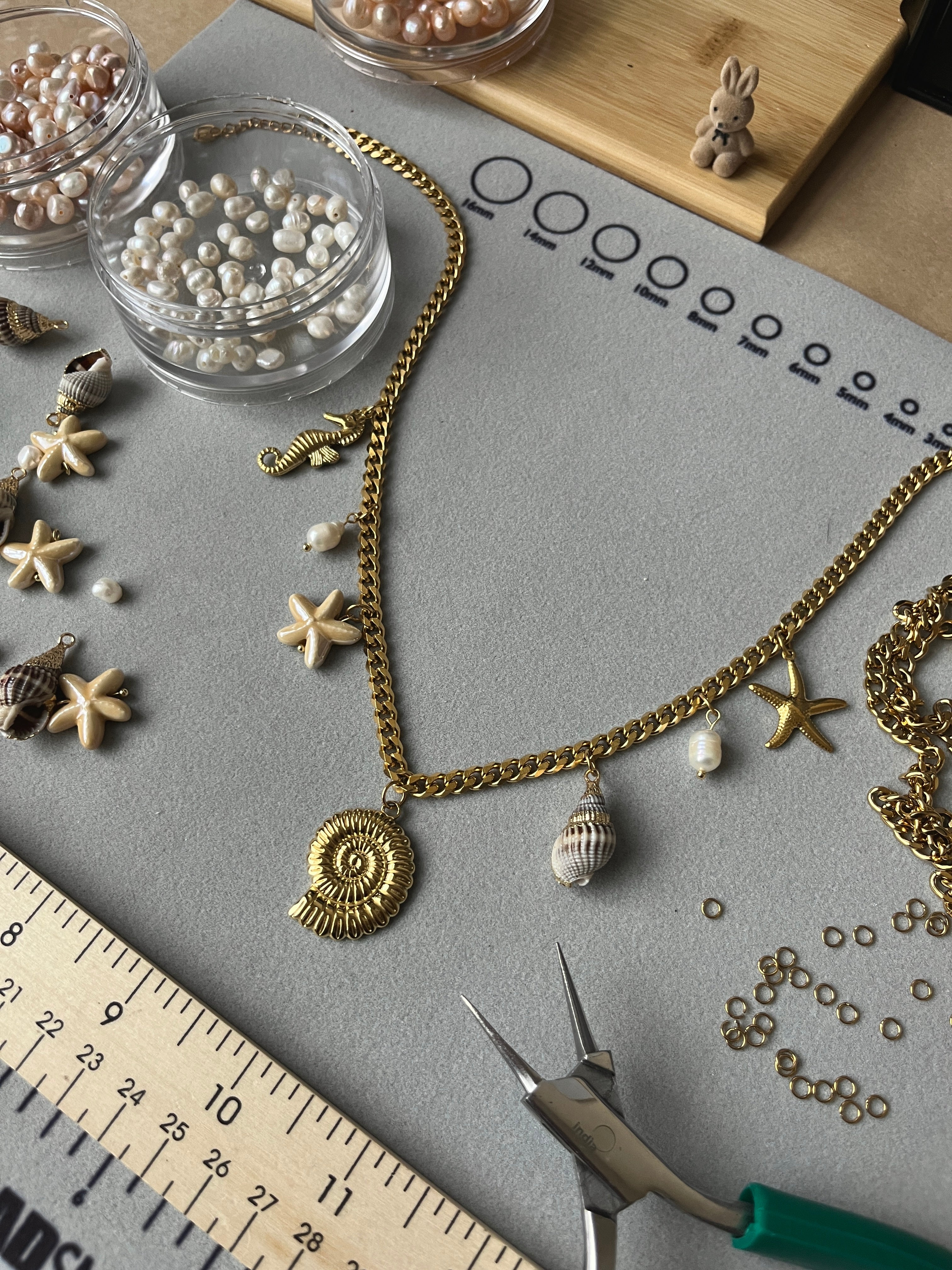 Seashell Charm Necklace