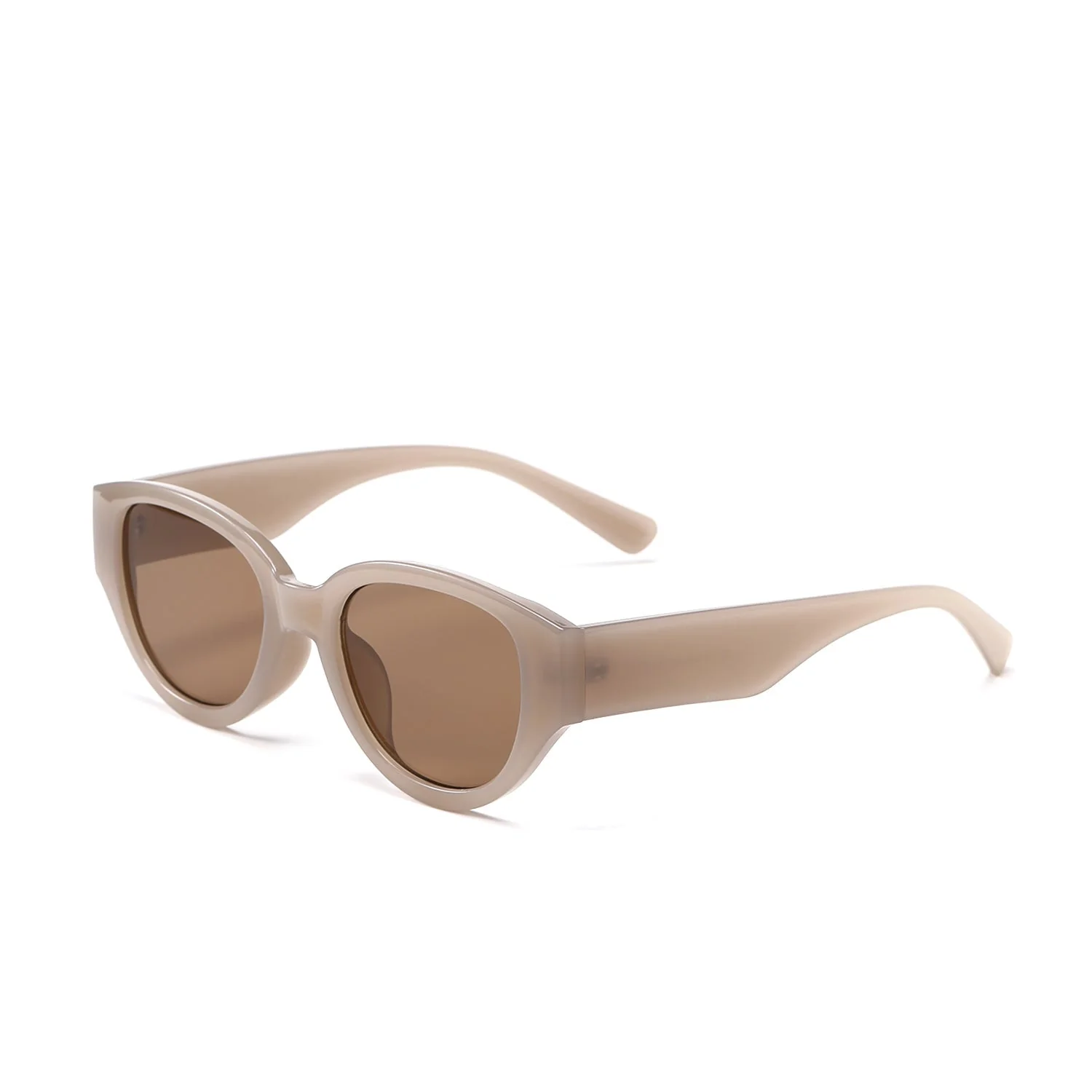 Stylish Beige Cat-Eye Sunglasses