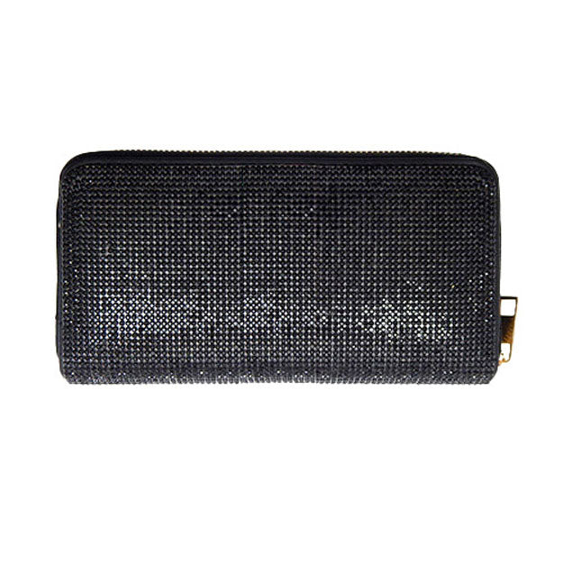 Elegant Black Zip-Around Wallet